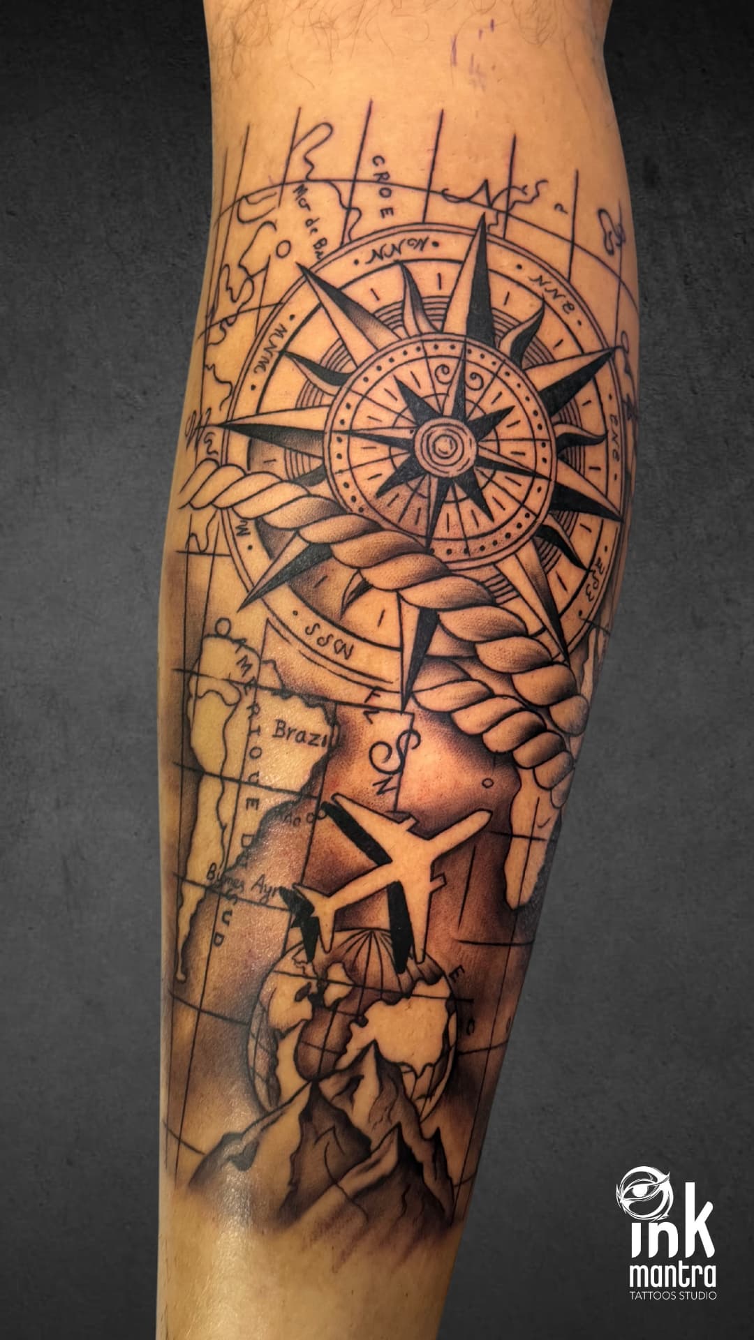 Realistic tattoo artwork