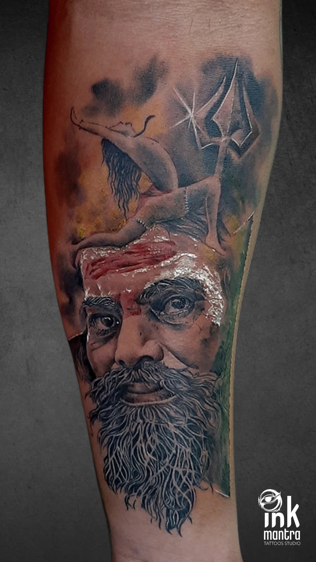 Religious tattoo design