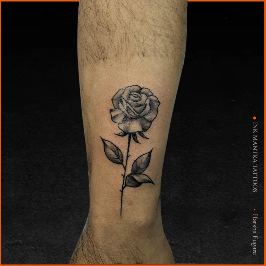 Rose tattoo by Ink Mantra Tattoo