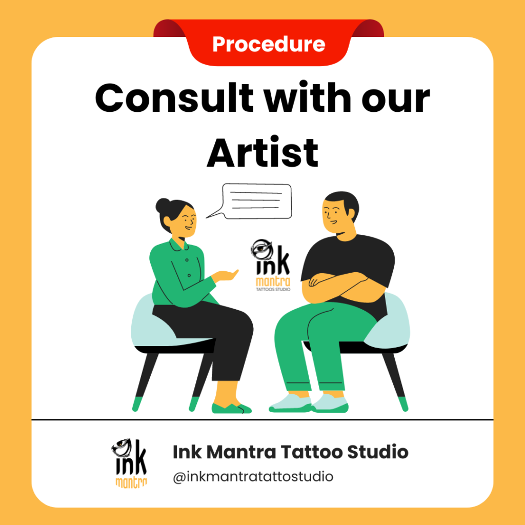 Consult With Our Artist Image Ink mantra