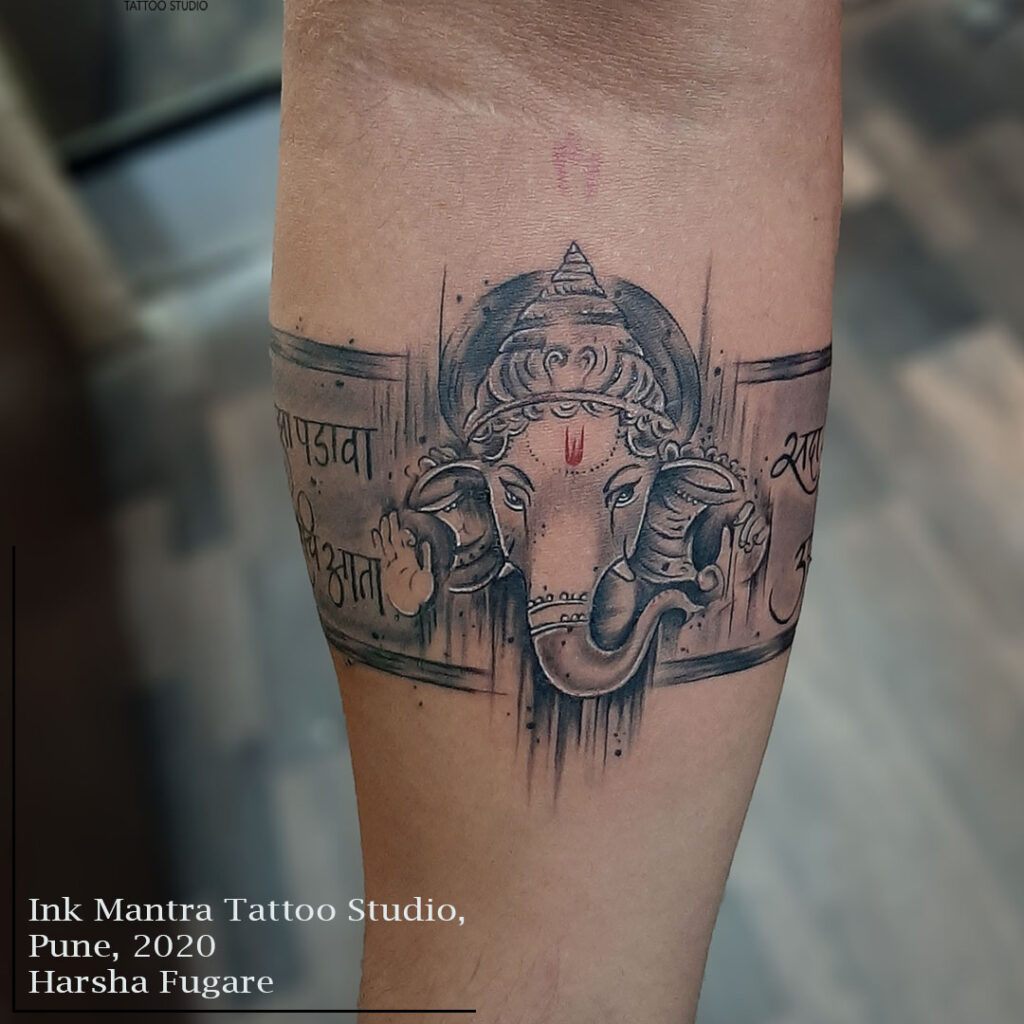 ganpati bappa morya tattoo