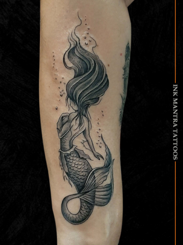 Black and grey tattoo by ink mantra tattoos