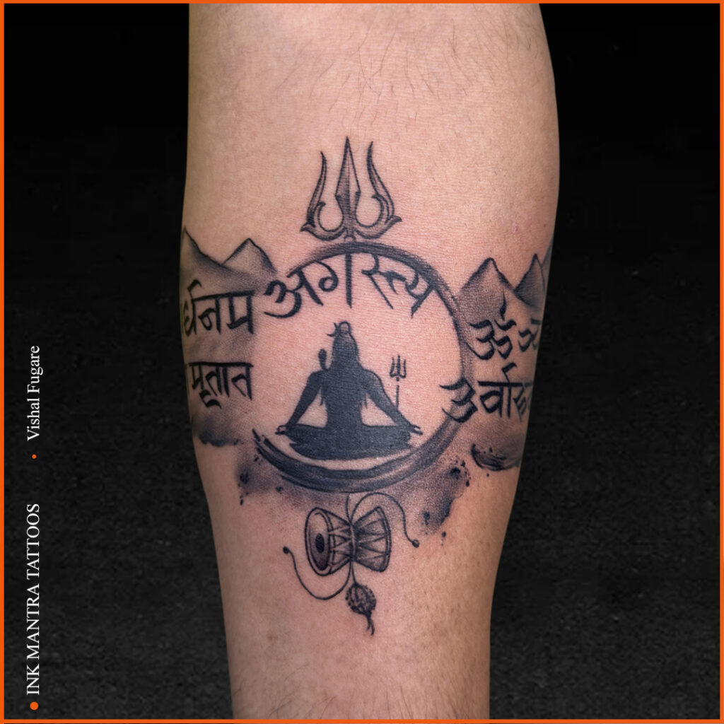 lord shiva religious tattoo