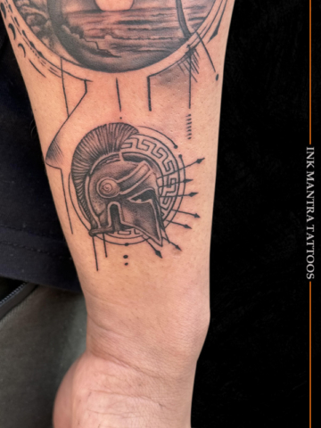 Black and grey tattoo by ink mantra tattoos