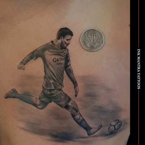Lionel Messi Tattoo By Ink Mantra Tattoos Fifa Tattoo