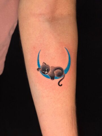 Cat Color Tattoo By Ink Mantra Tattoos Pune 768X1024 - Ink Mantra Tattoo Studio