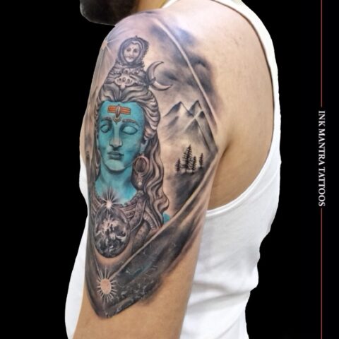 Color Lord Shiva Tattoo 1024X1024 - Ink Mantra Tattoo Studio