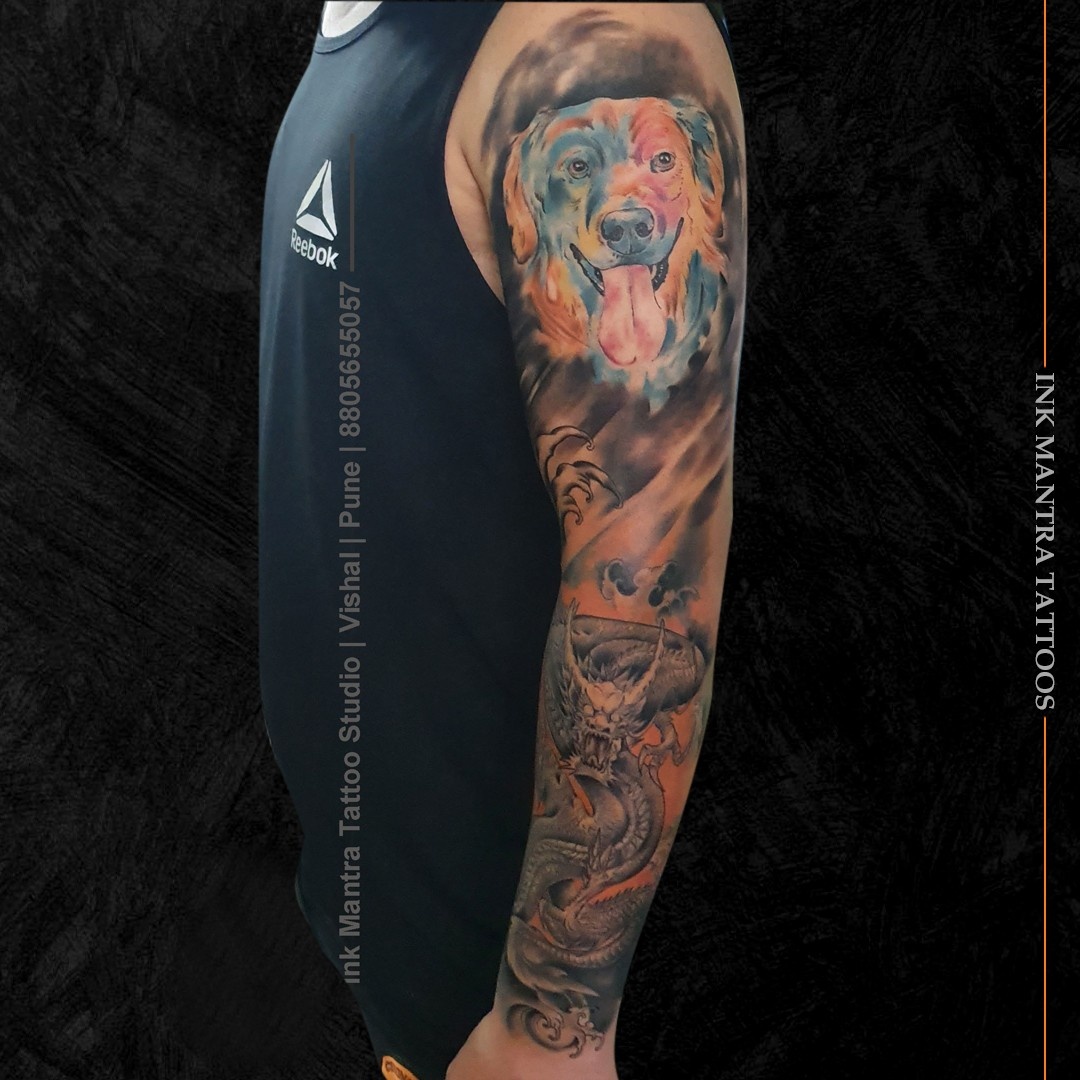 Color Sleeve Tattooby Ink Mantra Tattoos - Ink Mantra Tattoo Studio