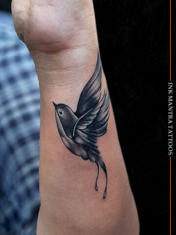 Cute Swallow Tattoo - Ink Mantra Tattoo Studio