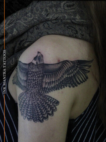 Falcon Tattoo - Ink Mantra Tattoo Studio