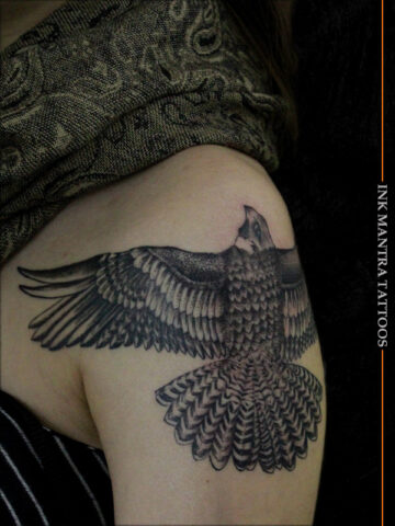 Falcon Tattoo - Ink Mantra Tattoo Studio