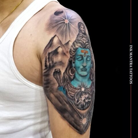 Lord Shiva Color Tattoo 1024X1024 - Ink Mantra Tattoo Studio