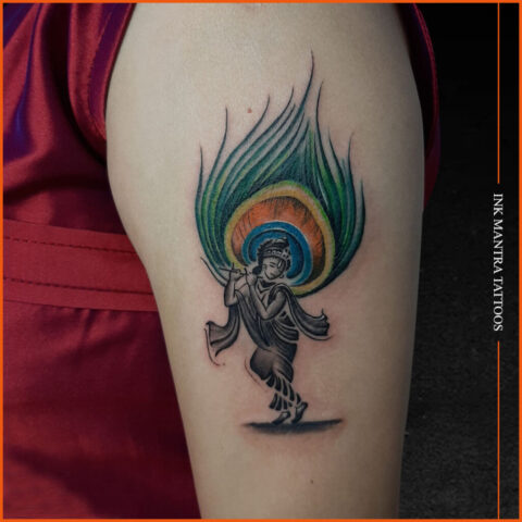 Peacock Feather Tattoo By Ink Mantra Tattoo Shop 1024X1024 - Ink Mantra Tattoo Studio