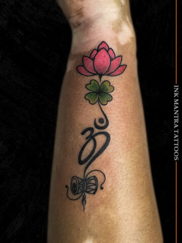 Spiritual Lotus Tattoo By Ink Mantra Tattoos Pune - Ink Mantra Tattoo Studio